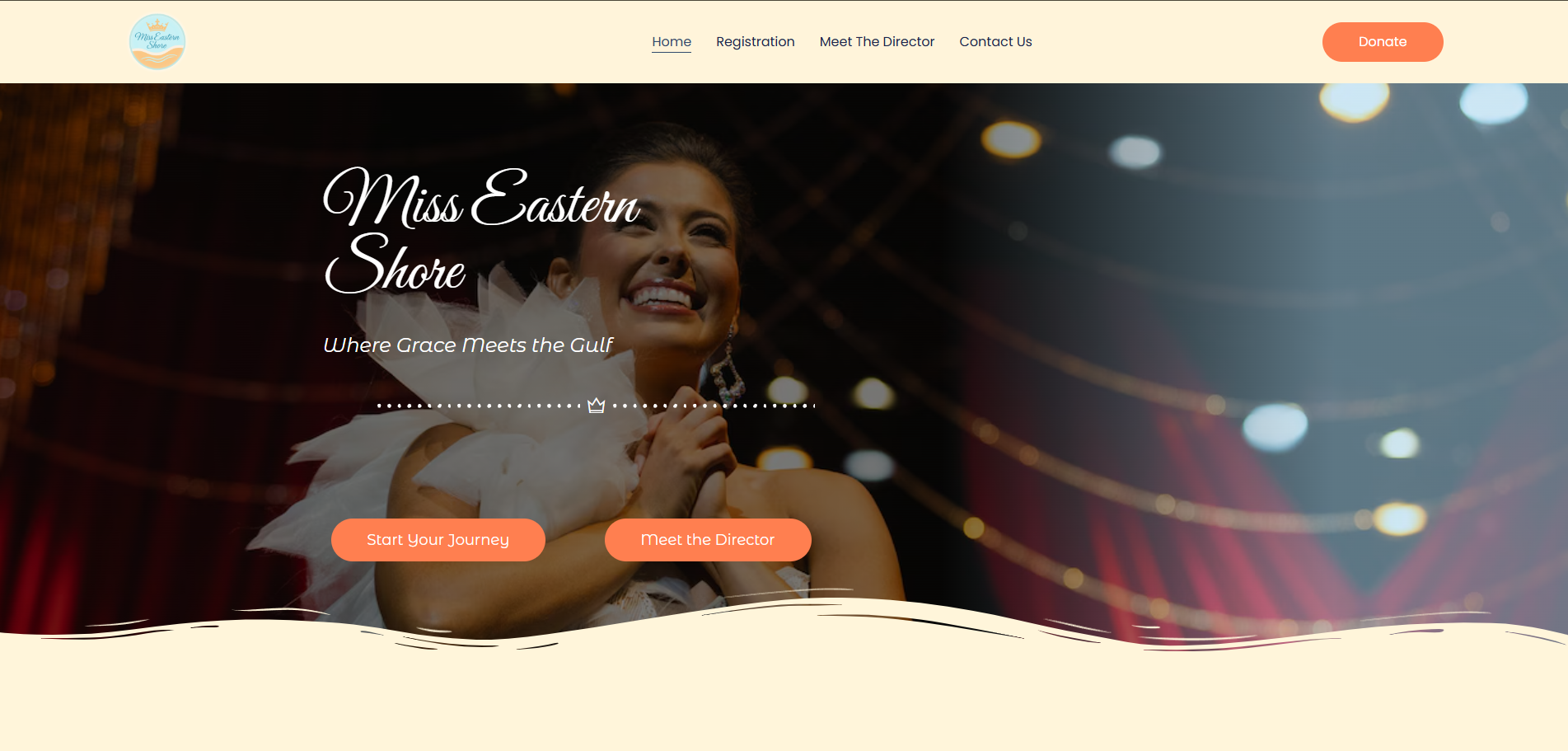 Miss Eastern Shore website homepage built by Gaillard Tech Services
