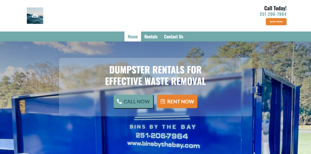 Bins by the Bay website