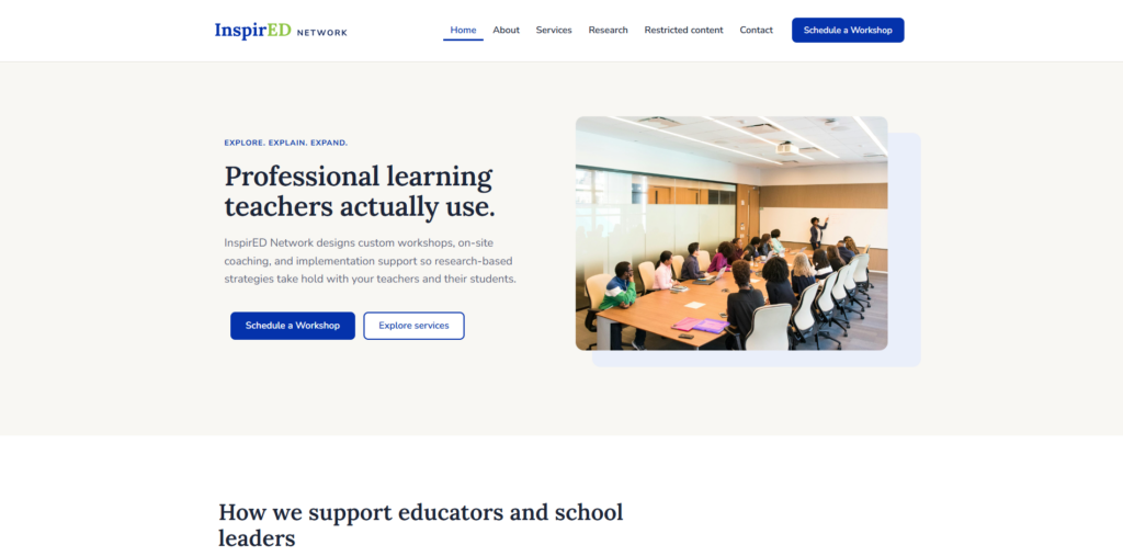 InspirED Network website
