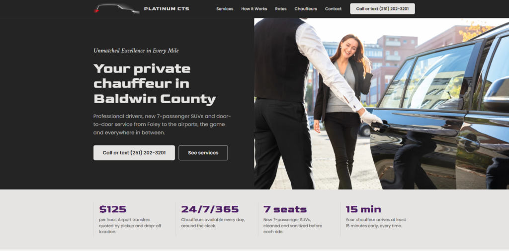 Platinum CTS website