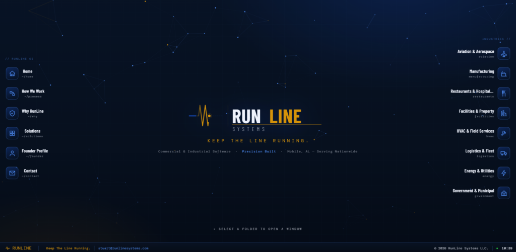 RunLine Systems website